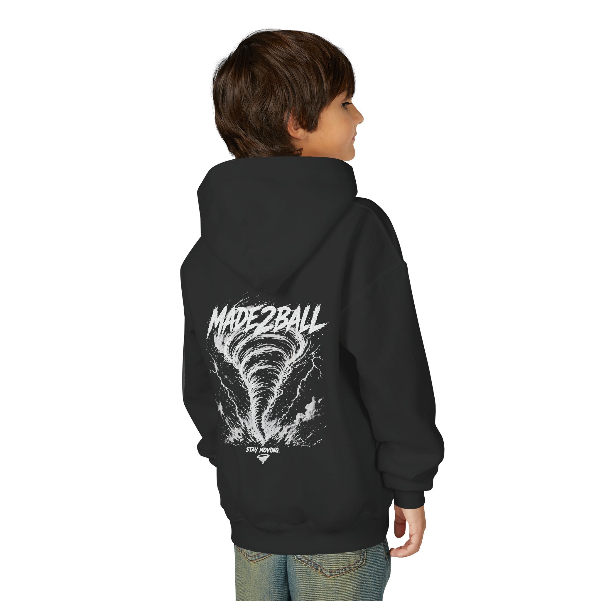 Youth Made2Ball Hoodie — Tornado Graphic Sports Hoodie