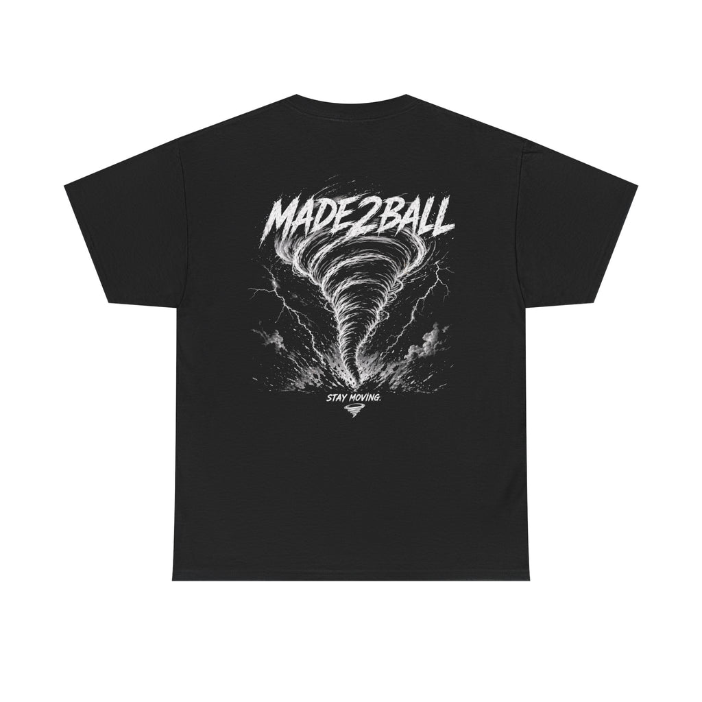 Adult Tee — Made2Ball Black Tornado