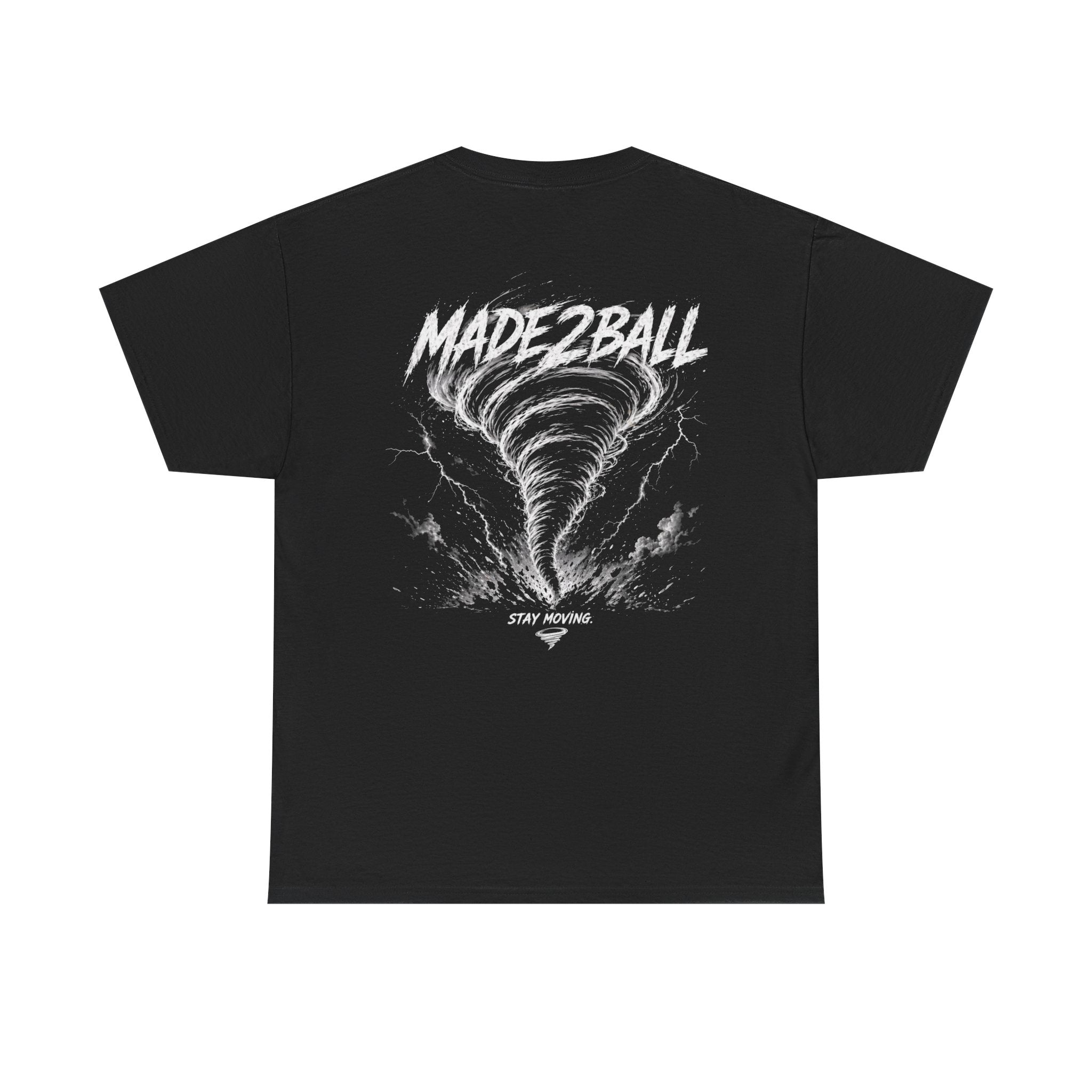 Adult Tee — Made2Ball Black Tornado