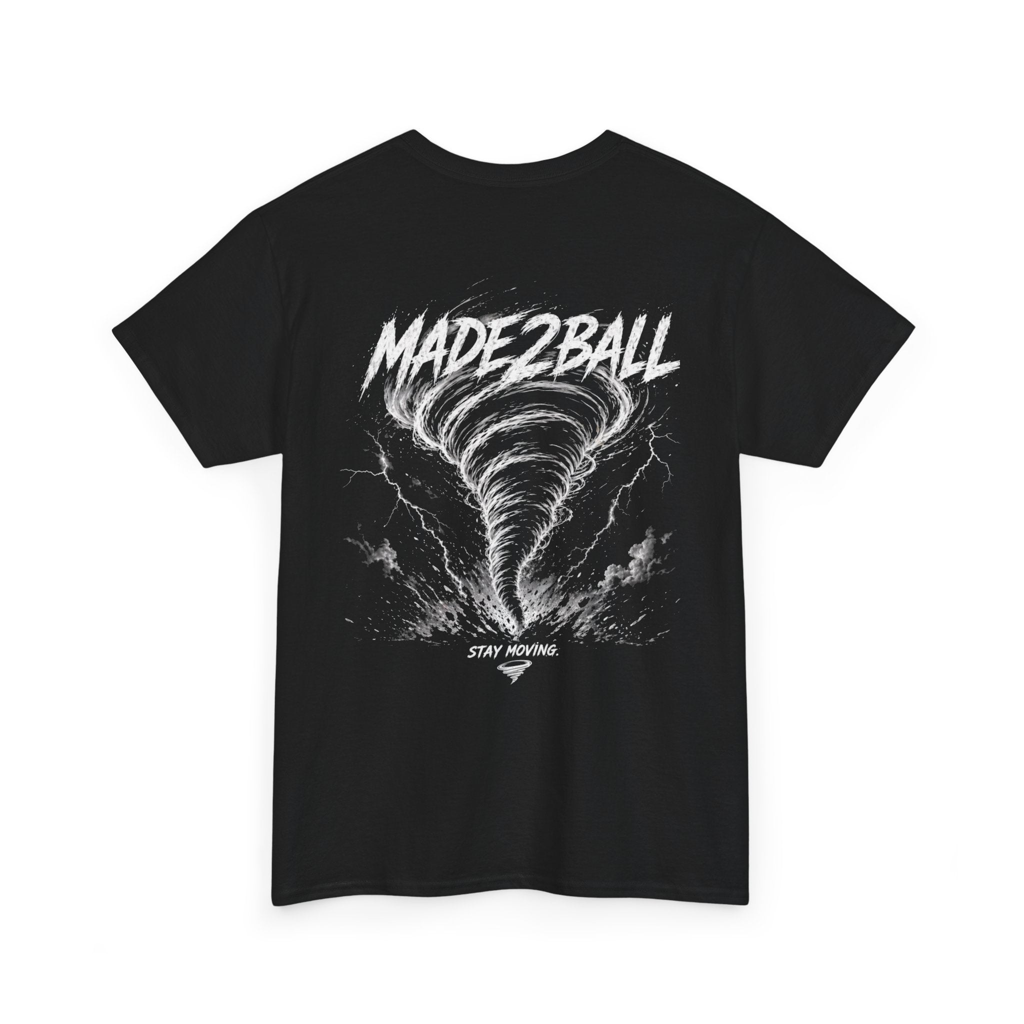 Adult Tee — Made2Ball Black Tornado